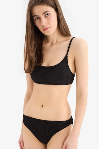Defacto - Regular Fit Bürümcük Siyah Bikini Üstü B7207AX24SM Siyah
