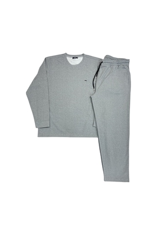 Lacaton Erkek Büyük Beden O Yaka Pijama Takım Uzun Kol Gri Lacaton Erkek Büyük Beden O Yaka Pijama Takım Uzun Kol Gri