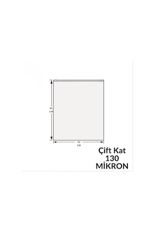 50 X 60 Cm Fermuarlı Buzlu Kargo Poşeti -130mikron 100 Adet Valiz Ve Dolap Içi Düzenleyici Buzlu Fermuarlı Poşet Torba