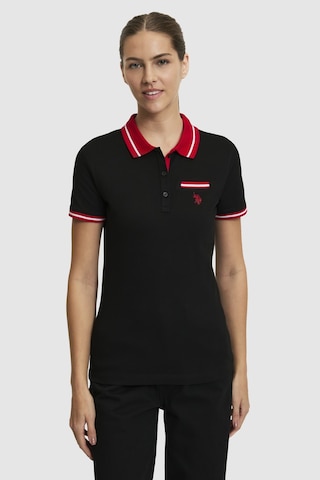 U.s. Polo Assn. Kadın Siyah Tişört Basic 50323455-vr046