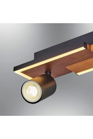 Özcan Aydınlatma 1419-2 2 Spotlu Plafonyer Meşe Meşe