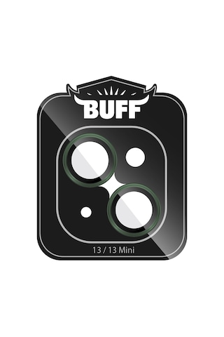 Buff Apple Uyumlu iPhone 13 / 13 Mini Kamera Metal Lens Koruyucu Koyu Yeşil