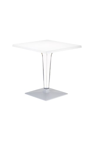 Asmasa44 Siesta Ice 70 x 70 CM Kare Masa Beyaz