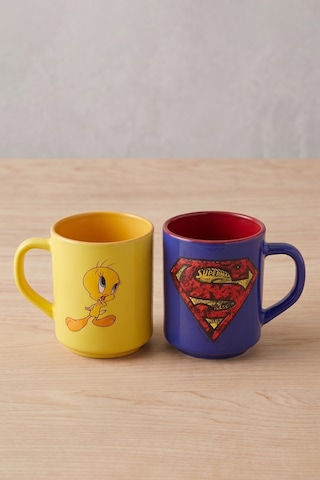 Tweety & Superman Baskılı 2'li Kupa Seti 250 Cc Renkli