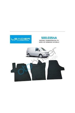 Volkswagen Transporter T5-T6 Paspas Kauçuk Araca Özel 2003 Ve Sonrası Siyah