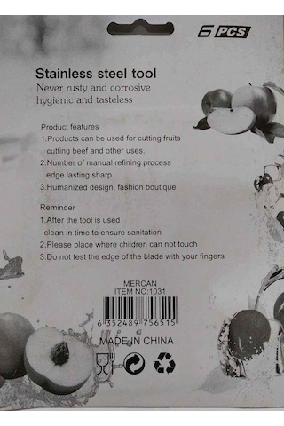 Stainless Steel 6 Adet Tereyağ,reçel,çikolata Sürme Bıçağı D-raf Çok Renkli