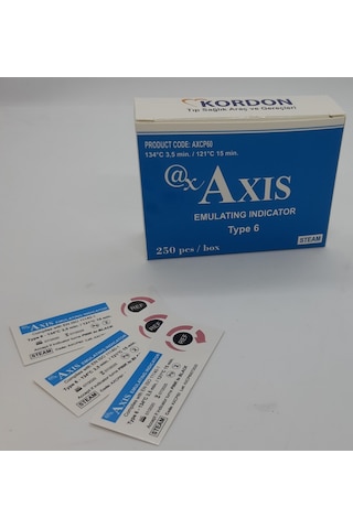 Axis Buhar Kimyasal İndikatör Class 6 3 5 DK 1 Kutu 250 Adet