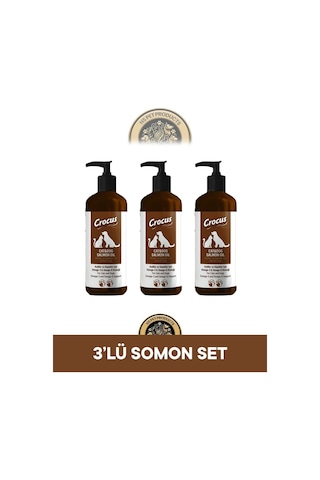 Crocus Kedi Köpek Somon Yağı 3x200 Ml