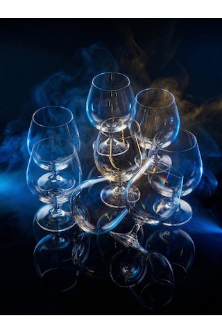 Kristal Kısa Ayaklı Bardak Kahve Yanı Su Bardağı 250 Ml 6 Adet Beyaz