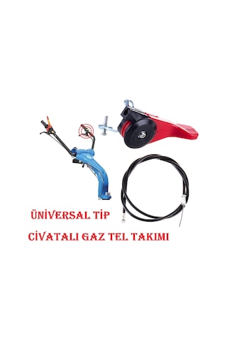 Dalaz, Yavuz 300 Çapa Makinası Uyumlu Gaz Kolu,gaz Teli Takım,sıktırmalı