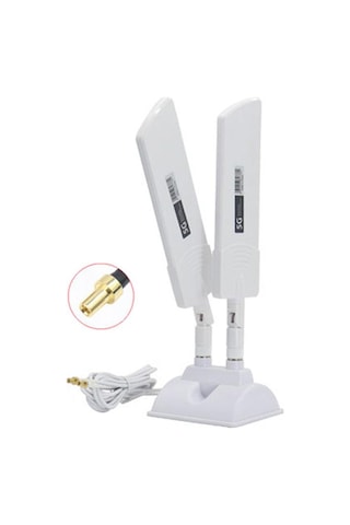 Sones 42dbi 5g Yönlendirici Harici Anten Dış Mekan Uzun Menzilli Wifi Sinyal Kapsama Alanı Güçlendirici, Özellikler: Ts9 Beyaz