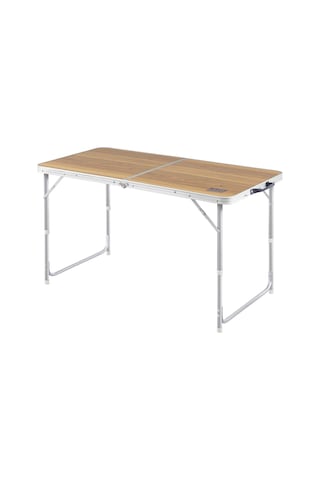 Haegs Portatif Kamp Masası, 3 Yükseklik Ayarlı, Katlanır Piknik Masası, Kolay Taşınabilir Alüminyum Masa - 120x60 - Hareli Ceviz Ceviz