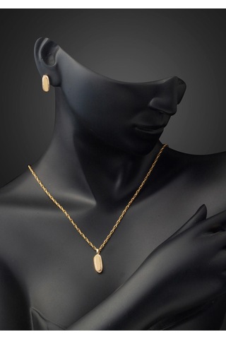 Bilezikci Düz Parlak İkili Spor Altın Set 14 Ayar