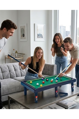 Masaüstü Bilardo Seti 5 Yaş Üzeri Çocuklar İçin Eğitici Oyuncak - Lisinya