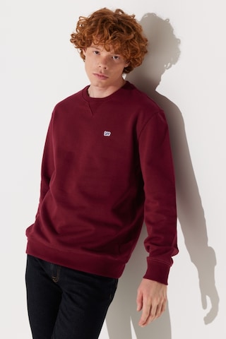 Lee Regular Fit Normal Kesim Bisiklet Yaka %100 Pamuk Bordo Erkek Sweatshirt L81IRYA84 Bordo