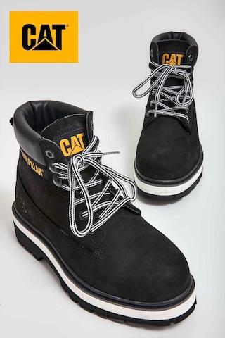 Caterpillar Bambi Black Nubuk Hakiki Deri Kadın Bot & Bootie Cat0111119501 001