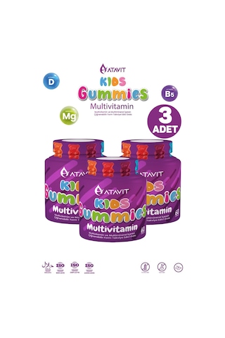 Atavit Kids Multivitamin 60 Gummies 3 Adet