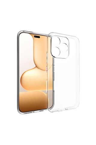 Kvy Honor 600 Lite Kamera Korumalı Süper Silikon Kılıf Şeffaf