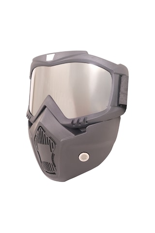 Gp Kompozit Msk001 Enduro / Off-road Maskeli Aynalı Motosiklet Gözlüğü Gri Standart