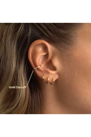 Günlük Kullanım Düz Earcuff Sıkıştırmalı Kıkırdak Küpesi Renkli