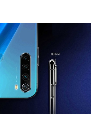 Noktaks - Xiaomi Uyumlu Xiaomi Redmi Note 8t - Kılıf Şeffaf Soft Slim Fitt Süper Silikon Kapak T10945 Şeffaf