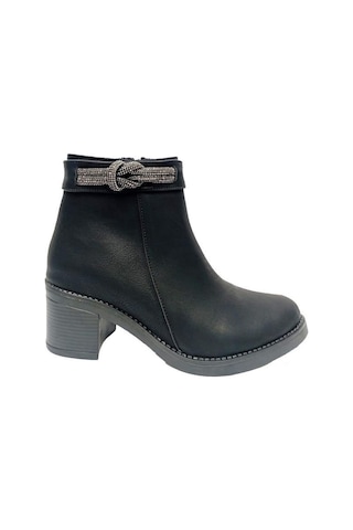 Erbay 612 Yağlı Deri Trend Fashion Kadın Bot Siyah
