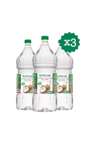 Ferfresh Beyaz Sirke 2 Lt Pet Hindistan Cevizi Aromalı X 3 Adet