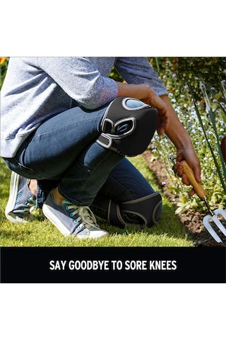 Eva Bahçe Dizlik Yüksek Yoğunluklu Koruma Diz Çökme Yastığı Siyah