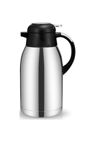 Penguen Çift Katlı Çelik Çay Termosu - Su Termosu 2 Lt.png-1200xs Siyah