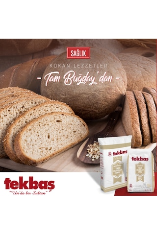Tekbaş Un Tam Buğday Unu 25 KG