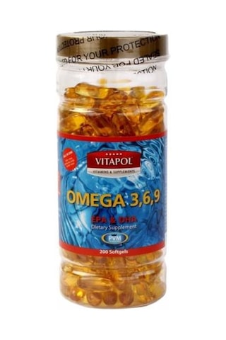 Vitapol Omega 3-6-9 Balık Yağı 3X200 Softgel