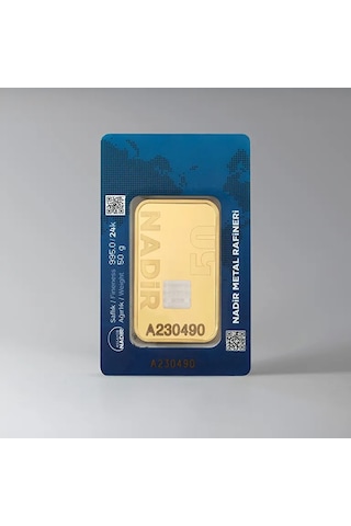 Nadir Gold 50 Gram Külçe Altın 24 Ayar