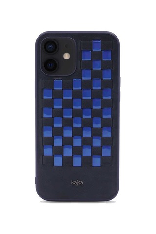 Kajsa Apple Uyumlu iPhone 12 Pro Kılıf Kajsa Preppie Serisi Spotlight Woven Kapak ZORE-216707