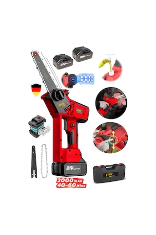 Staxx DJT2100 Çift Lityum Akü 21 V 3000 Mah Dijital Akülü Dal Budama