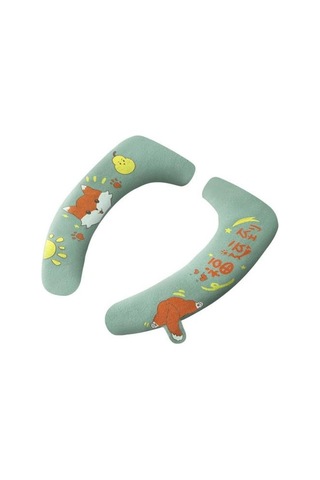 Çekici Klozet Koltuk Minderleri Aşınmaya Dayanıklı Dekoratif Yeniden Kullanılabilir Isıtıcı Ped Kapak Minderi Kaldırıcı İle Yeşil