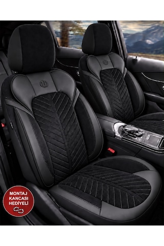 Opel Adam Shine Siyah Tay Tüyü Oto Koltuk Kılıfı Tam Set-kolay Montaj-terletmez-ortopedik 2012-2019