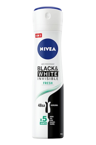 Nivea İnvisible Black&White Fresh Kadın Sprey Deodorant 150 ML