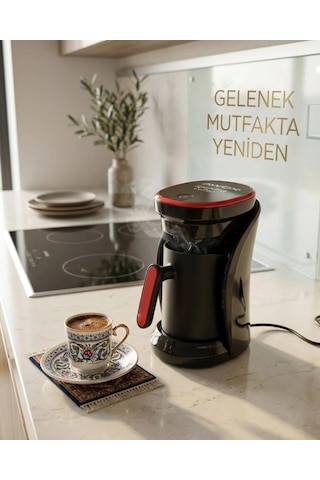 Sesli Uyarılı Türk Kahvesi Makinesi Otomatik Kapanma Ve Damlama Emniyetli Çok Renkli