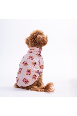 Pinky Bear Ayıcık Desenli Kedi Köpek Sweati - Kedi Köpek Kıyafeti-kedi Köpek Sweati