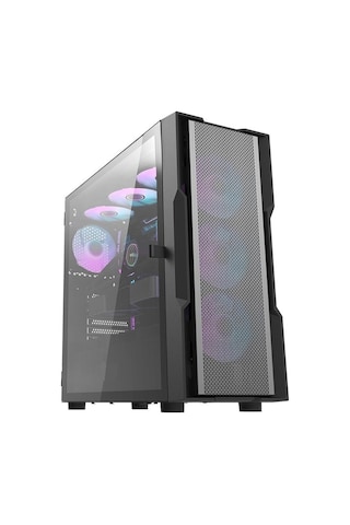 Zoko Amiral DK431 4x12 Cm ARGB Fanlı Mesh Panel Temperli Cam E-ATX Bilgisayar Kasası