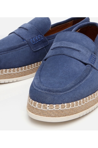 Hotiç Erkek Süet Deri Mavi Espadril 02ayh303360a620 Mavi