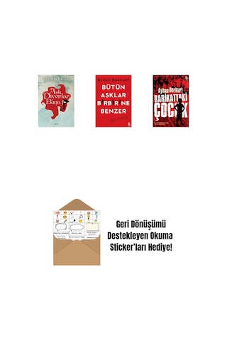 Aşk Diyorlar Buna + Bütün Aşklar Birbirine Benzer + Barikattaki Çocuk + Okuma Sticker'ları