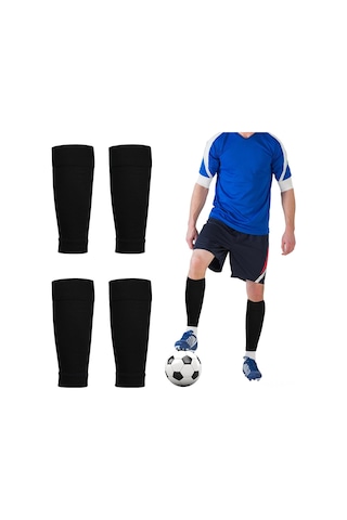 Vkemall Futbol, Beysbol, Basketbol, Ragbi İçin Profesyonel Kompresyon Bacak Kolluğu 2 Çift Turuncu Portakal