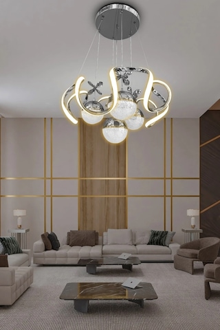 Arya Xl 4 Top Modern Salon - Oturma Odası Avizesi Renkli