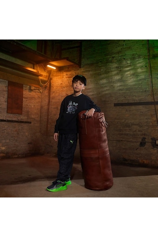 Puma X Tmnt Genç Dokuma Kargo Pantolon 630088 01 Siyah
