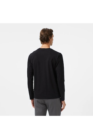 Nautica Classic Fit Erkek Uzun Kollu T-shirt V57007t Siyah