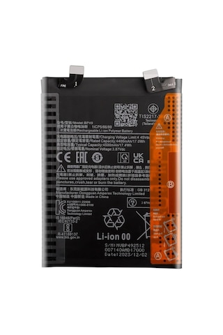 Teknonet Xiaomi Poco F4 Uyumlu Teknonet 4500 Mah Batarya - Siyah