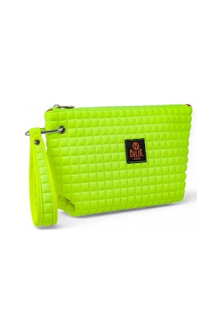 Bilik Deri Scuba Sarı Kadın Portföy & Clutch Çanta Yeliz Sarı
