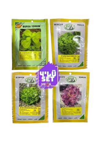 Bursa Tohumculuk 4'lü Tohum Seti Semizotu-kışlık Kıvırcık-arapsaçı Marul -kırmızı Marul 10 Gr Paketler Marul Bursa Tohumculuk 4'lü Tohum Seti Semizotu-kışlık Kıvırcık-arapsaçı Marul -kırmızı Marul 10 Gr Paketler Marul