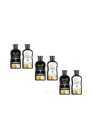 Saç Siyahlaştırıcı Şampuan Saç Rengi Yenileyici Şampuan Unisex 3adet, Naturaline Tüm Saçlar